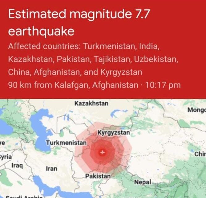 At Least 9 Dead As Powerful 6.8 Magnitude Earthquake Jolts Pakistan