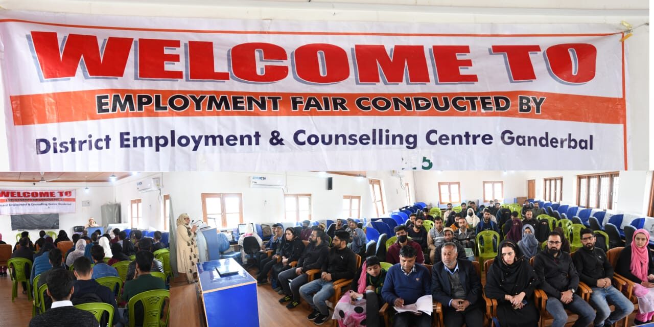 Mega Employment Fair conducted by DE&CC at ITI Ganderbal;Overwhelming response from job seekers witnessed