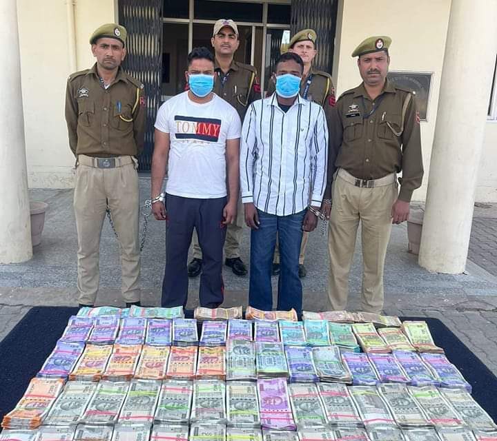 Two interstate heroin suppliers with huge Indian currency held in Samba: Police;17 top heroin suppliers arrested in two and half months: SSP Samba