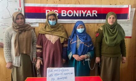 2 Female Drug Peddlers arrested; 113 grams of contraband Charas like substance recovered in Baramulla