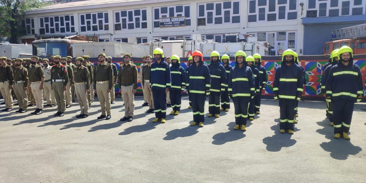 Fire Service Day Observed In Srinagar To Pay Homage To Martyrs