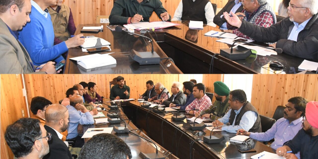 DC Ganderbal discusses development of Kullan Baltal road, other works;Directs APCO & MEIL to follow norms of PCB in letter and spirit