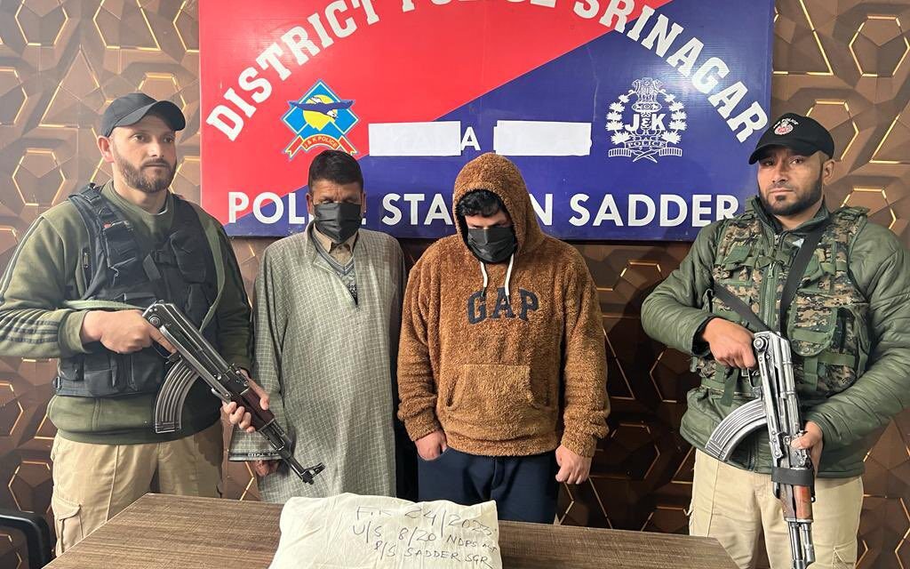 Police recover cannabis from vehicle, arrest 2 drug peddlers