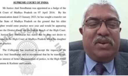 MP High Court Judge Atul Sreedharan transferred to J&K HC
