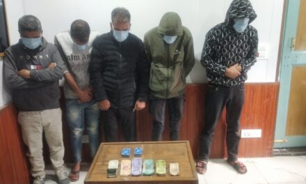 Ganderbal Police apprehended five gamblers and recovered stake money