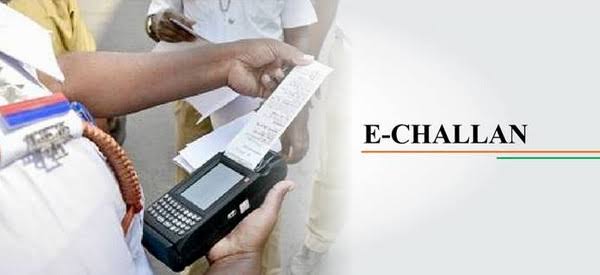 Traffic Police challans a traffic cop for riding on a two-wheeler without a helmet