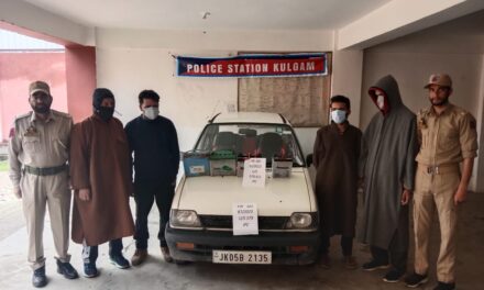 Four thieves arrested in Kulgam, stolen property worth lakhs recovered