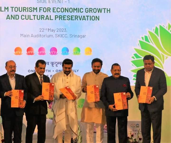 Union Ministers Dr. Jitendra Singh and G. Kishan Reddy addresses side event on ‘Film Tourism for Economic Growth and Cultural Preservation’ during 3rd Tourism Working Group Meeting at Srinagar
