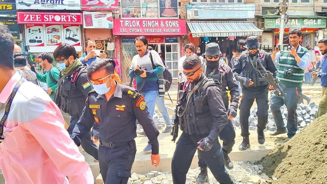 NSG commandos carry out area domination exercise in Lal Chowk ahead of G20 event