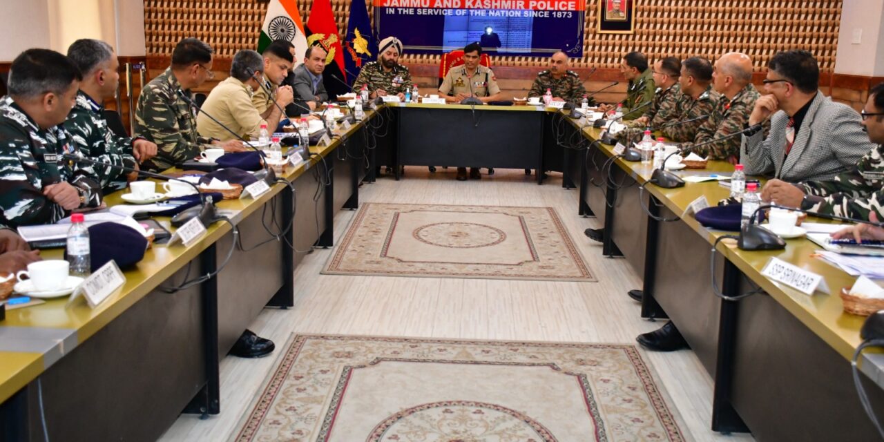 ADGP Kashmir Chairs Joint Security Meeting At PCR Kashmir;Dicussed Security Arrangements for G20 Summit