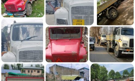 Ganderbal Police seized 12 Vehicles and arrested 07 persons for illegal extraction of minor minerals