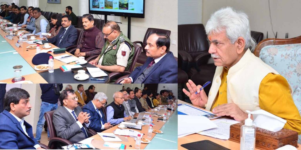 Lt Governor reviews Preparedness for G20 Meeting