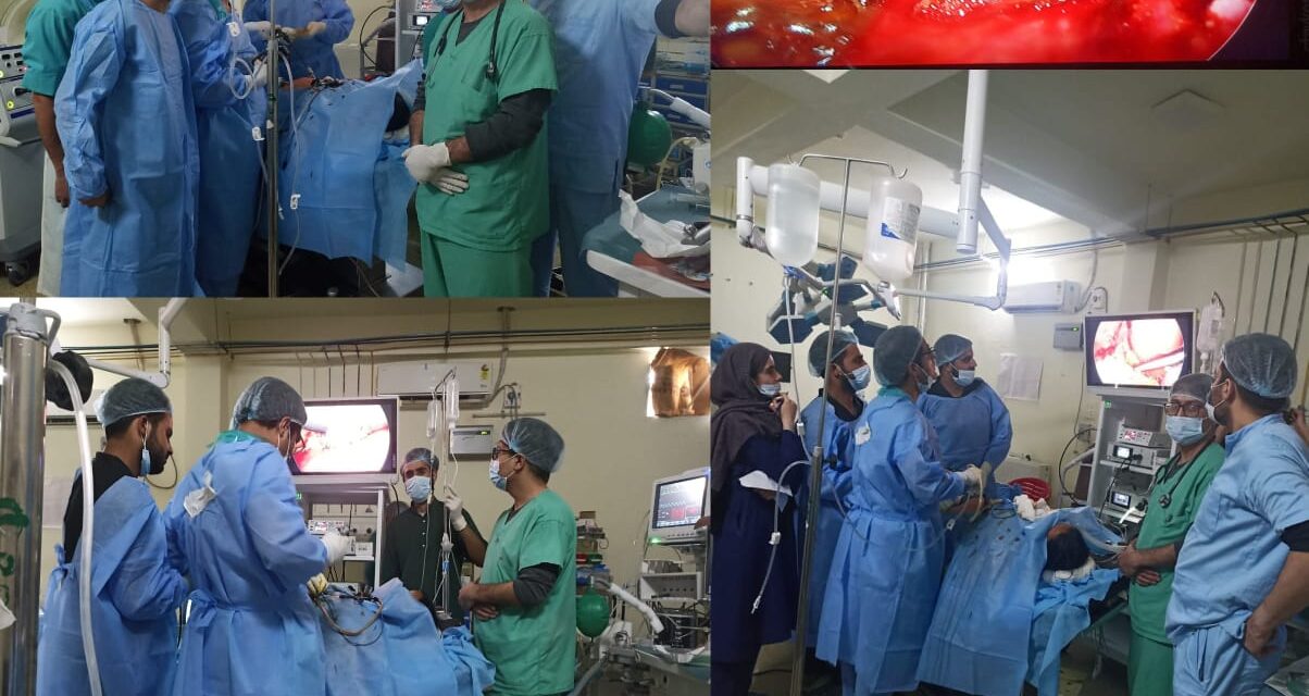 Laparoscopic enucleation of hydatid cyst of liver performed at district hospital shopian
