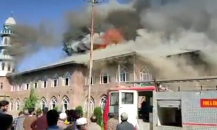 Darul Uloom Gutted in Fire Mishap in Tral