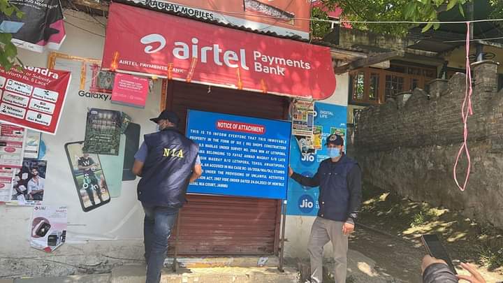 NIA attaches 6 shops under UAPA in Pulwama’s Lethpora