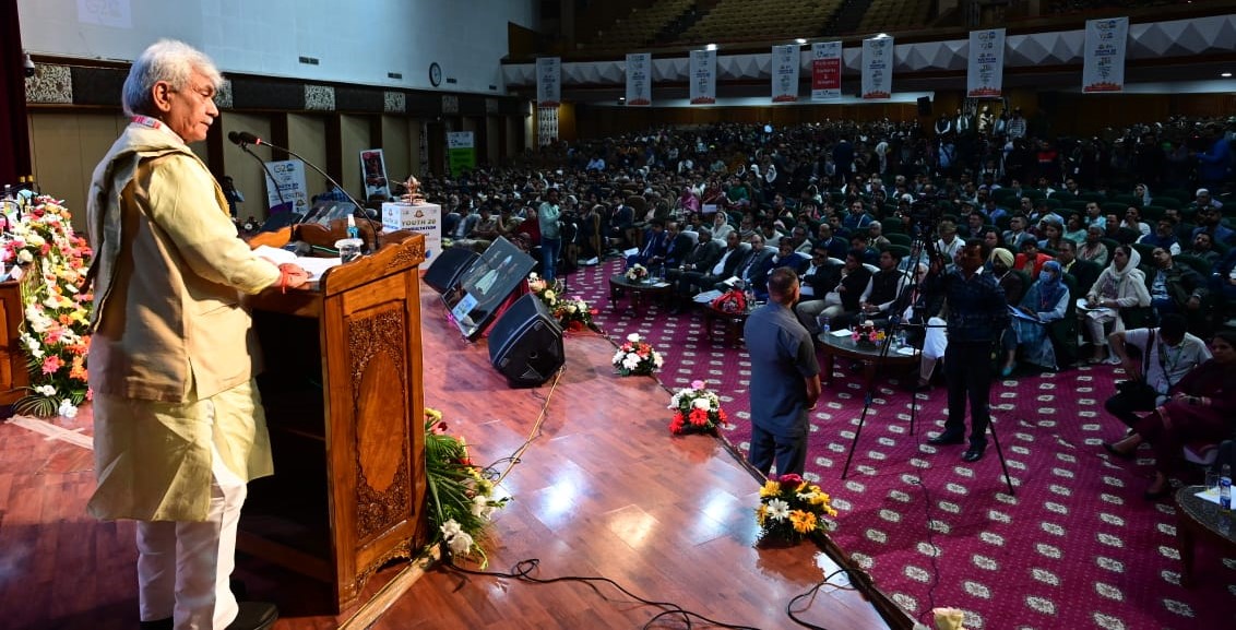 Lt Governor addresses Y20 Consultation at Kashmir University