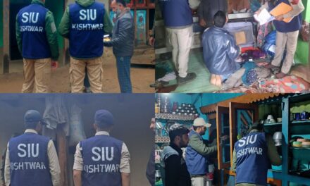 SIU of Kishtwar Police Continues Raids at Multiple Locations of Kishtwar