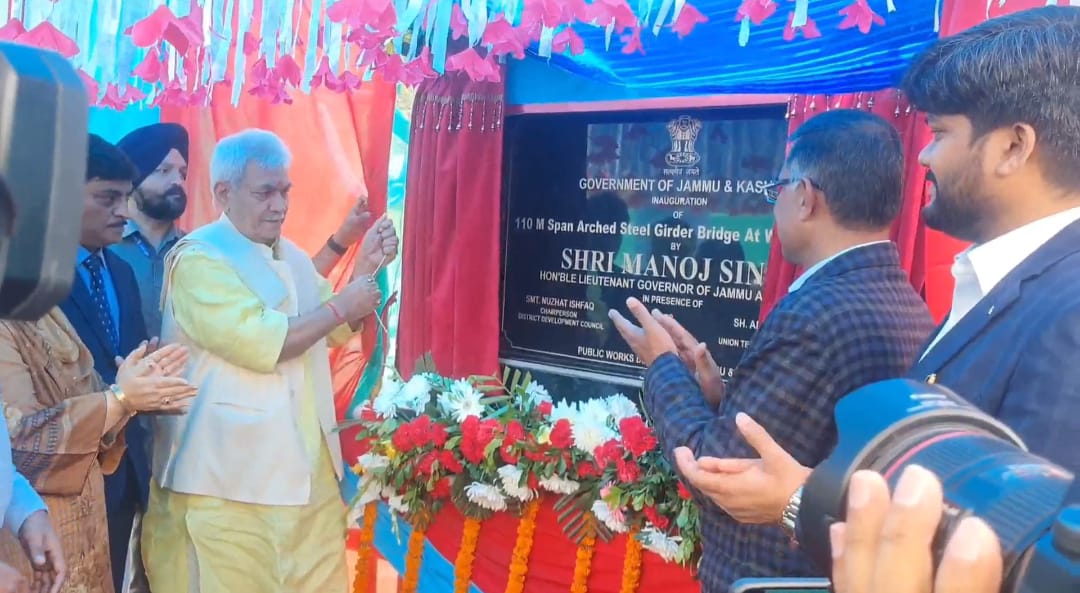LG inaugurates two-lane wayil bridge on Sgr-Leh highway