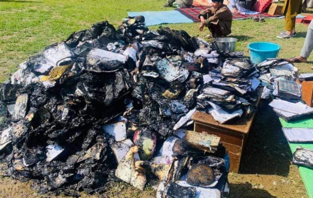 Sections of Prominent Seminary in Kupwara Razed to Ashes in Tragic Fire Mishap;Library with Over 3500 Books Among Gutted Properties