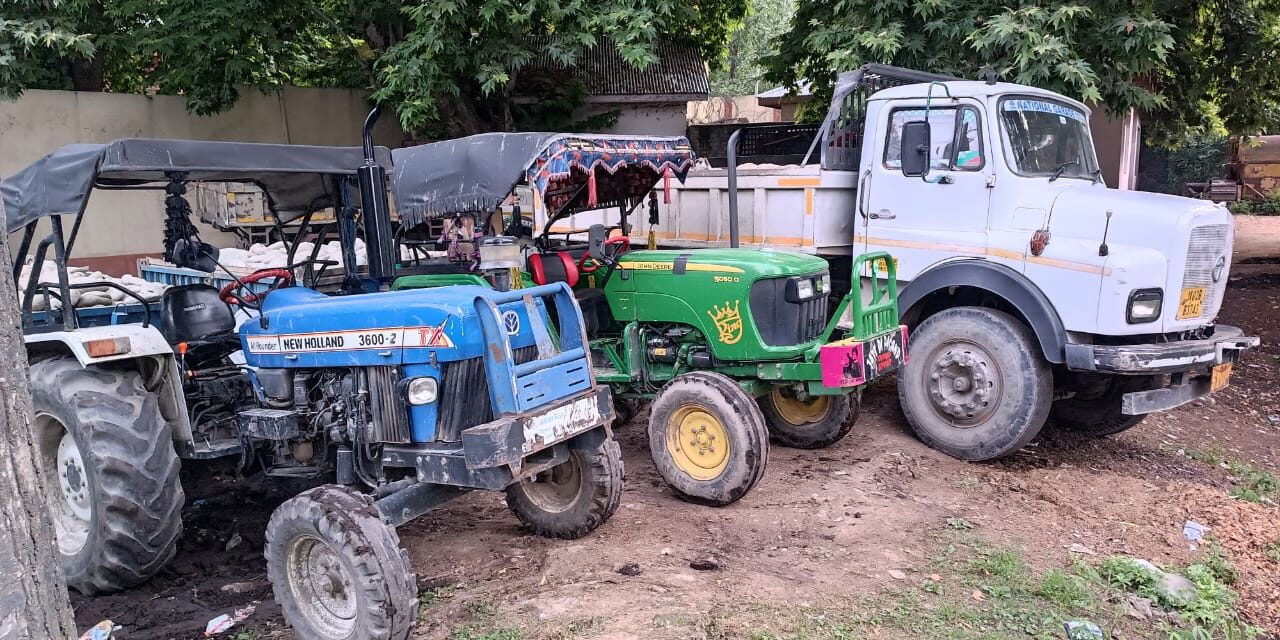 17 vehicles involved in illegal mining seized in Ganderbal