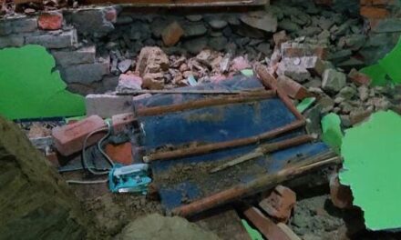 Landslide damages house in Pulwama’s Chandgam