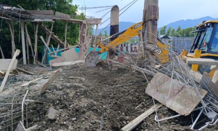 Under-construction Residential Building Collapses in Kupwara Village