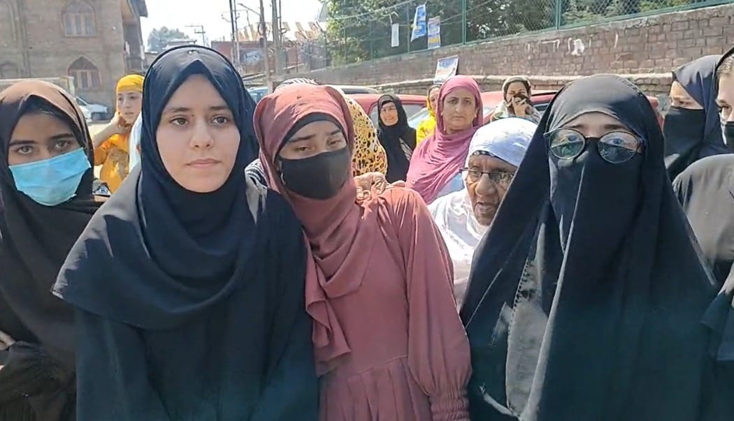 ‘Go to madrassa instead’: Hijab wearing students allegedly disallowed inside Srinagar school