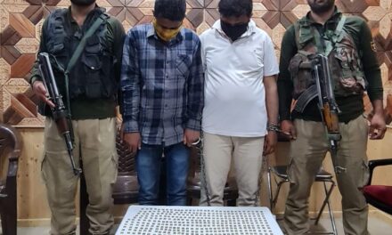 Two fraudsters arrested with 440 fake gold biscuits in Srinagar