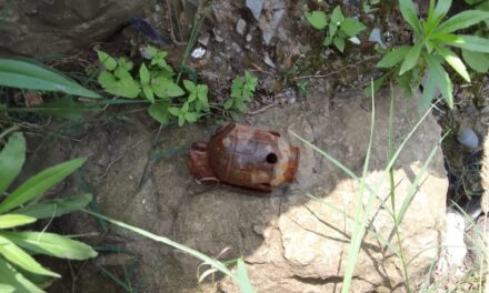 Rusted grenade recovered in Mendhàr Poonch