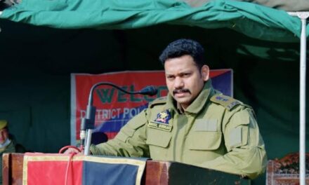 SSP Ganderbal Nikhil Borkar-IPS greets people on Eid-Ul-Adha