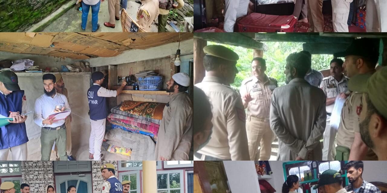 SIU Kishtwar raids houses of 6 militants operating from POK/PAK