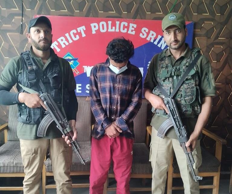 Arrested for raping minor girl of Srinagar: Police