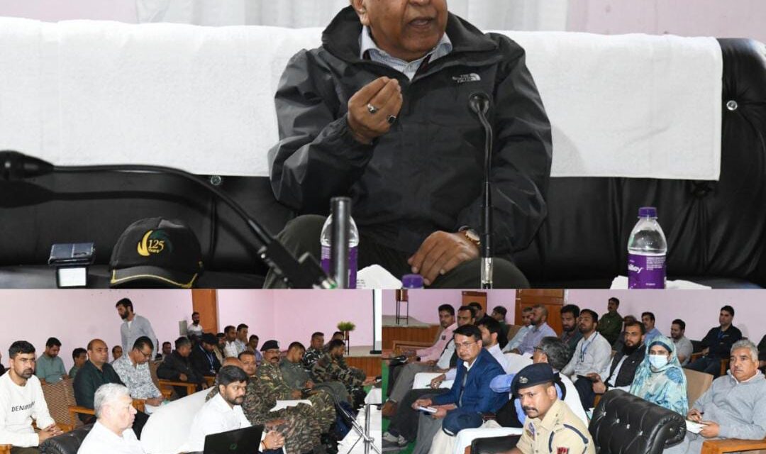 Lt. Gen. Syed Ata Hasnain reviews Disaster Management Preparedness for SANJY 2023 via Baltal axis