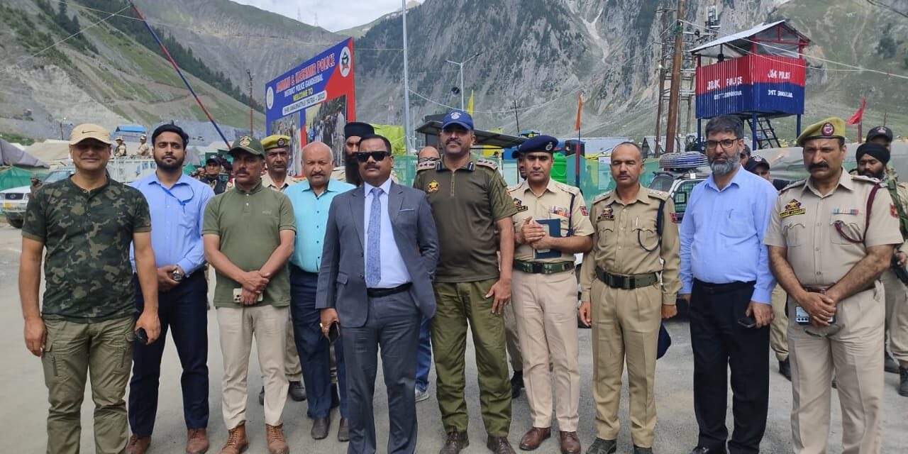 ADGP Director F&ES Visits Baltal, Takes Stock of Fire Safety Arrangements
