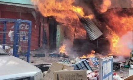 Five shops damaged in fire incident in Mahore Reasi