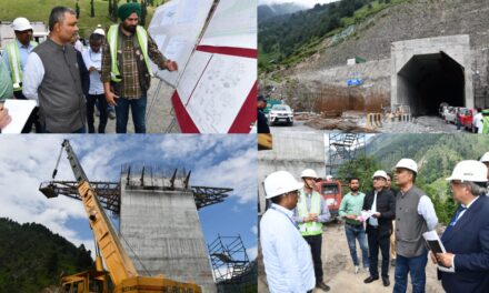 MD NHIDCL inspects Z-Morh, Zojila tunnel projects;Reviews progress of ongoing works