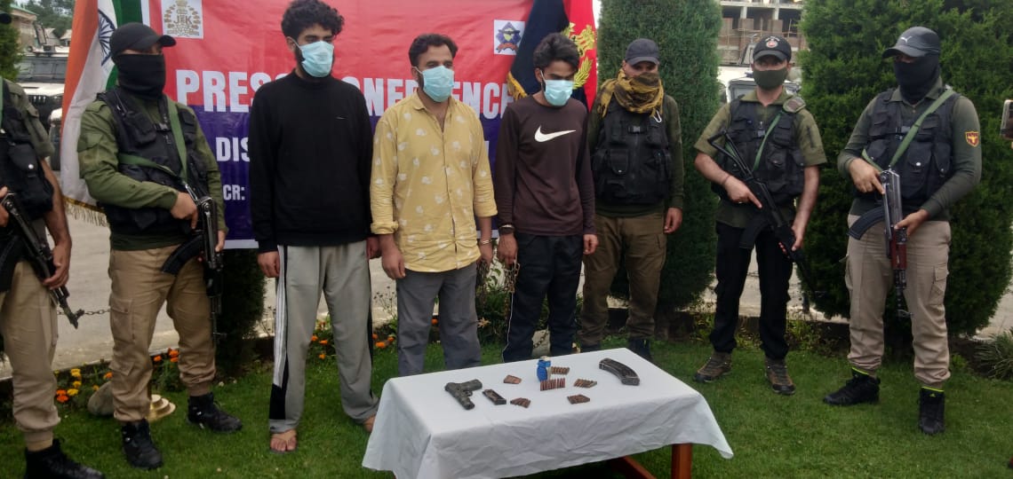 PhD Scholar from CUK among 3 held as police bust recruitment module in Kulgam