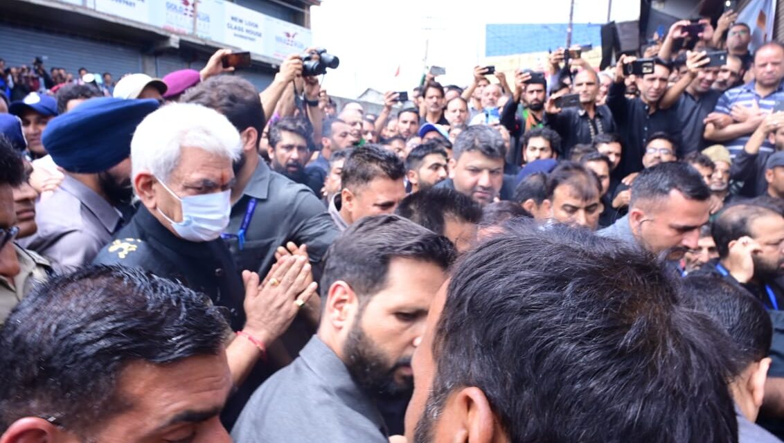 Lt Governor joins Youm-e-Ashoora’s Zuljinah procession at Botakadal, Downtown Srinagar