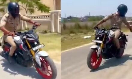 Fast and furious: Uttar Pradesh cop posts reel of bike stunts in uniform, suspended