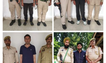 Police books 04 notorious drug smugglers under PIT-NDPS Act in Baramulla