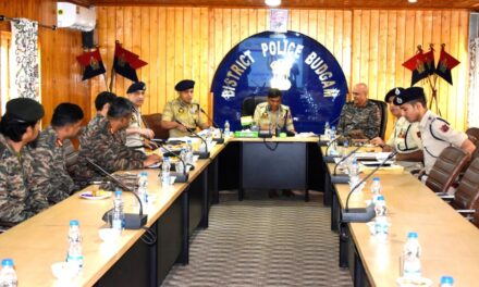 ADGP Kashmir along with GOC Victor force chairs security review meetings in Pulwama, Kulgam Shopian & Budgam districts