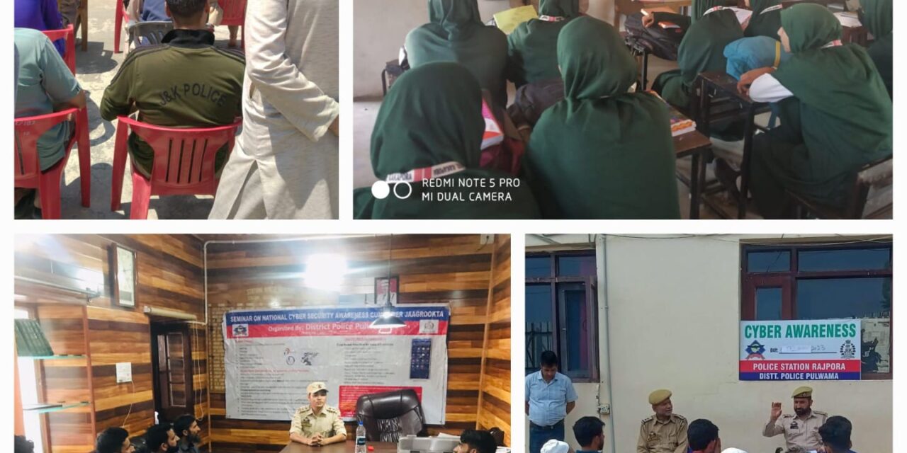 Police organises Cyber Crime awareness programmes in Pulwama