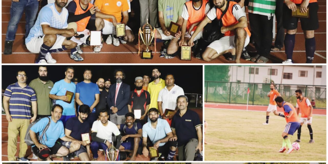 Non-Teaching Staff wins ‘Inter-Staff Football Tournament’ at NIT Srinagar
