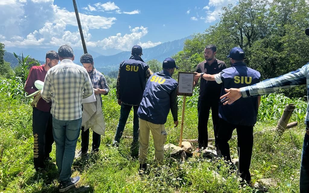 SIU Kupwara attaches 6 Kanals 3 Marla land of Pakistan based militant in Kupwara