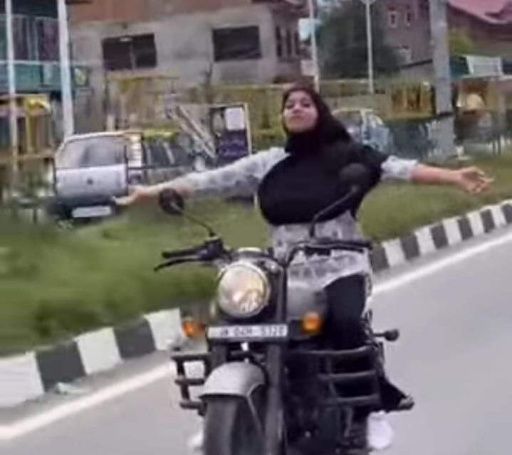 Police Seize Bike After A Minor Girl’s Dangerous Stunts Video Went Viral On Social Media