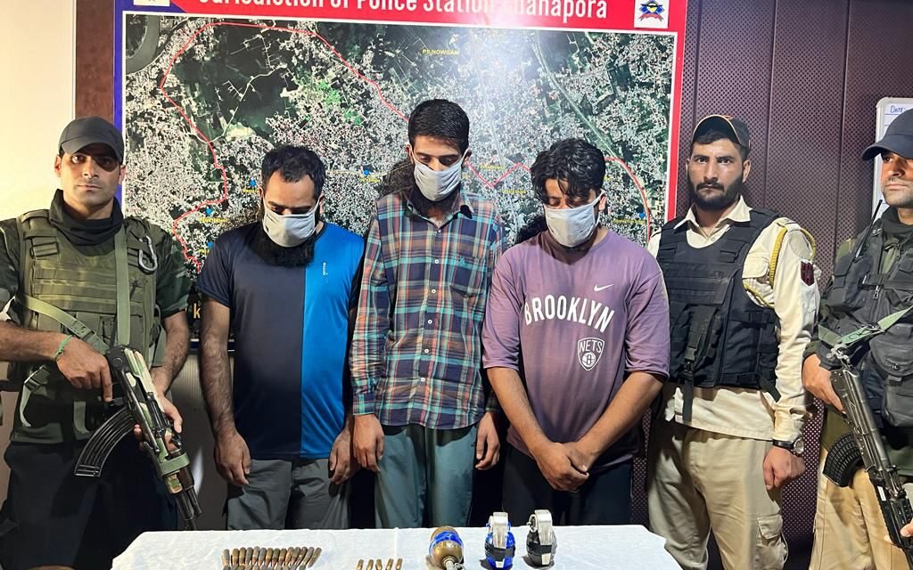 3 terrorist associates of TRF arrested in Srinagar: Police