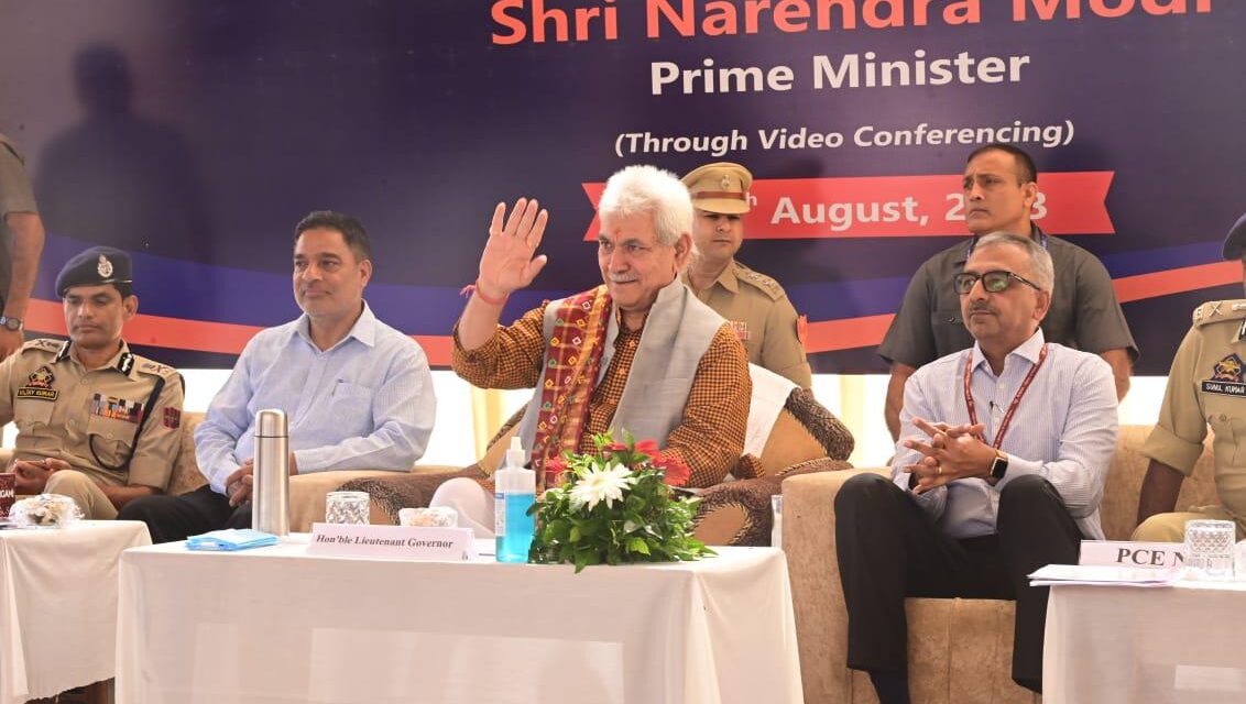 Kashmir will be connected to Kanyakumari by end of this financial year: LG Manoj Sinha
