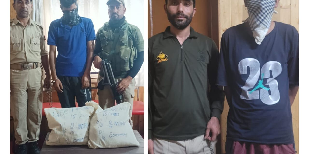 Two Drug Peddlers arrested in Ganderbal: Police