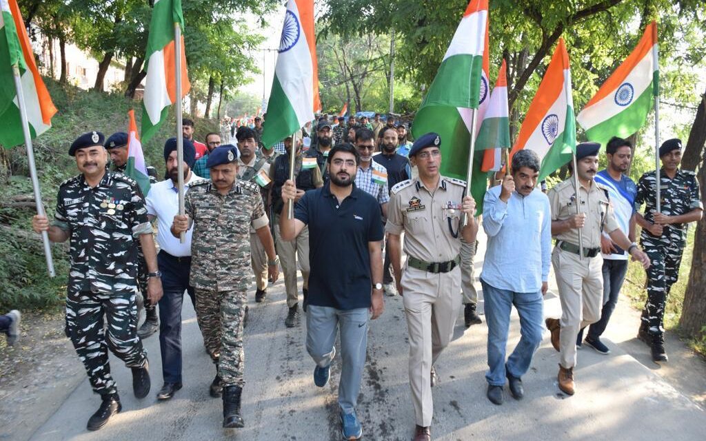 Massive Tiranga Rally held in Budgam Town as part of PM’s call for Har Ghar Tiranga