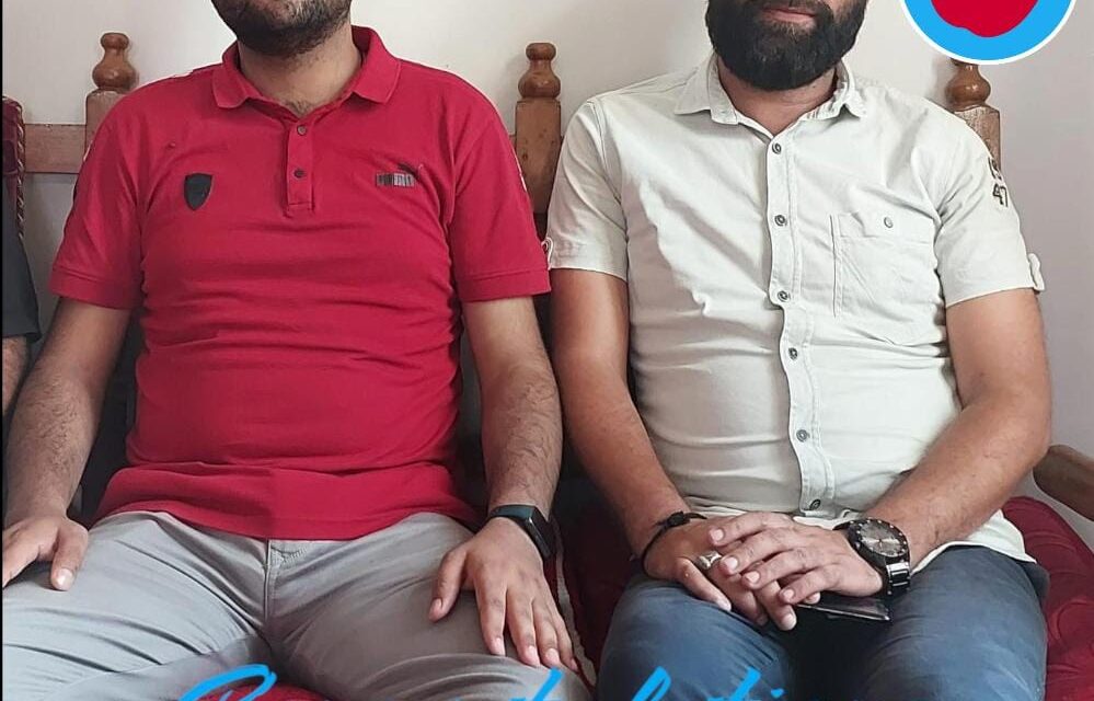 Former MC Chairman Sumbal and Youth JKPC District President Bandipora felicitate JKAS qualifier